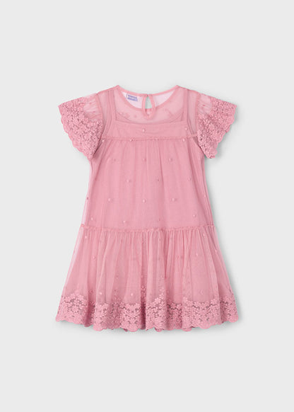 Vestido Tul Bordado