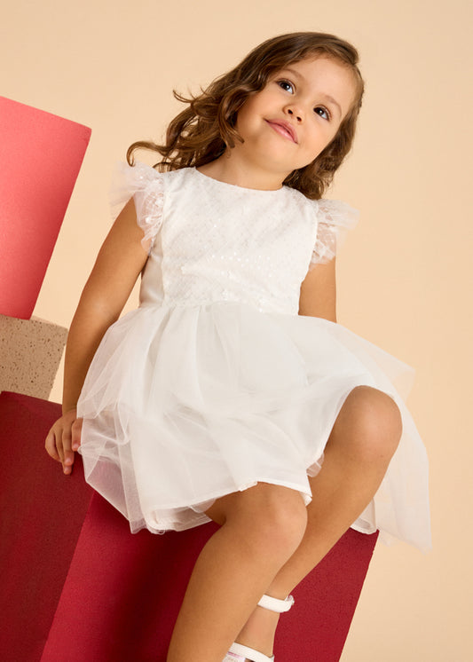 Vestido Tul Lentejuelas