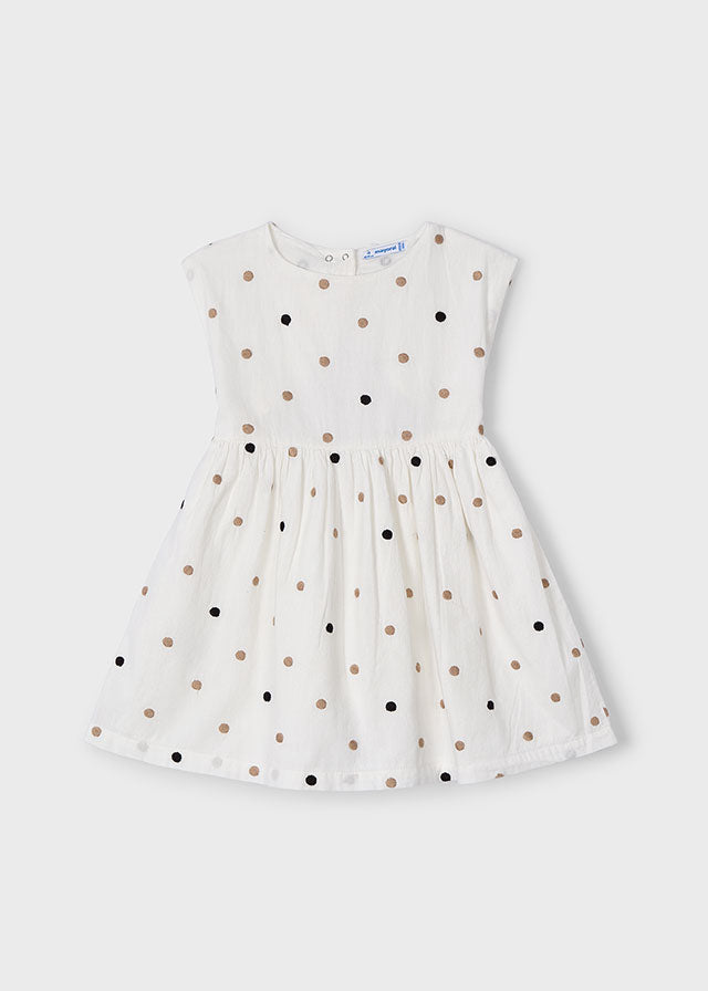 Vestido Topos Bordados