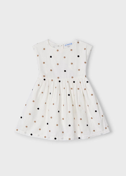 Vestido Topos Bordados