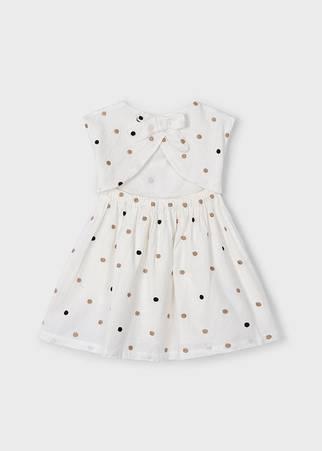 Vestido Topos Bordados