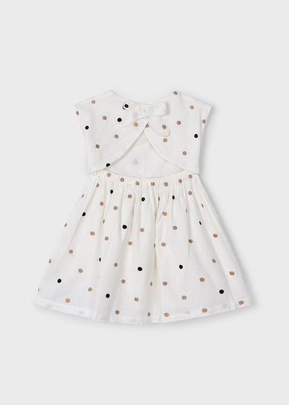 Vestido Topos Bordados
