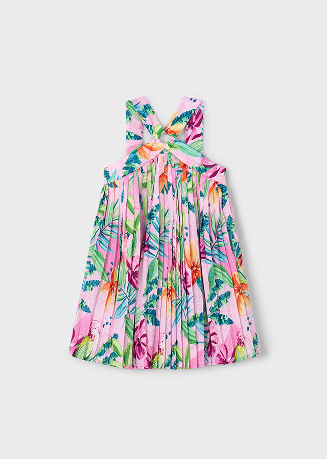 Vestido Plisado Estampado