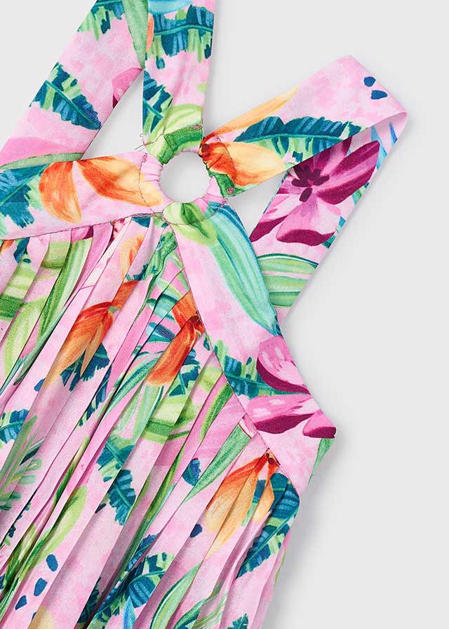 Vestido Plisado Estampado