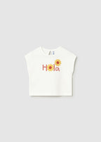 Camiseta m/c apliques crochet mayoral 1084