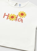 Camiseta m/c apliques crochet mayoral 1084