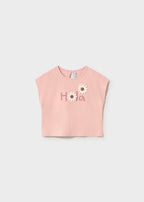 Camiseta m/c apliques crochet mayoral 1084