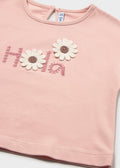 Camiseta m/c apliques crochet mayoral 1084