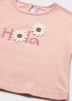 Camiseta m/c apliques crochet mayoral 1084