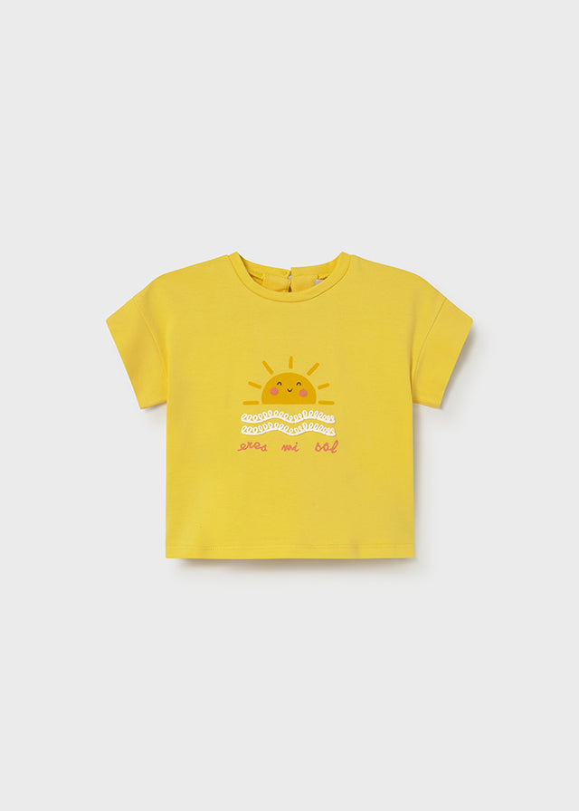Camiseta m/c serigrafiada mayoral 1085