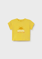 Camiseta m/c serigrafiada mayoral 1085