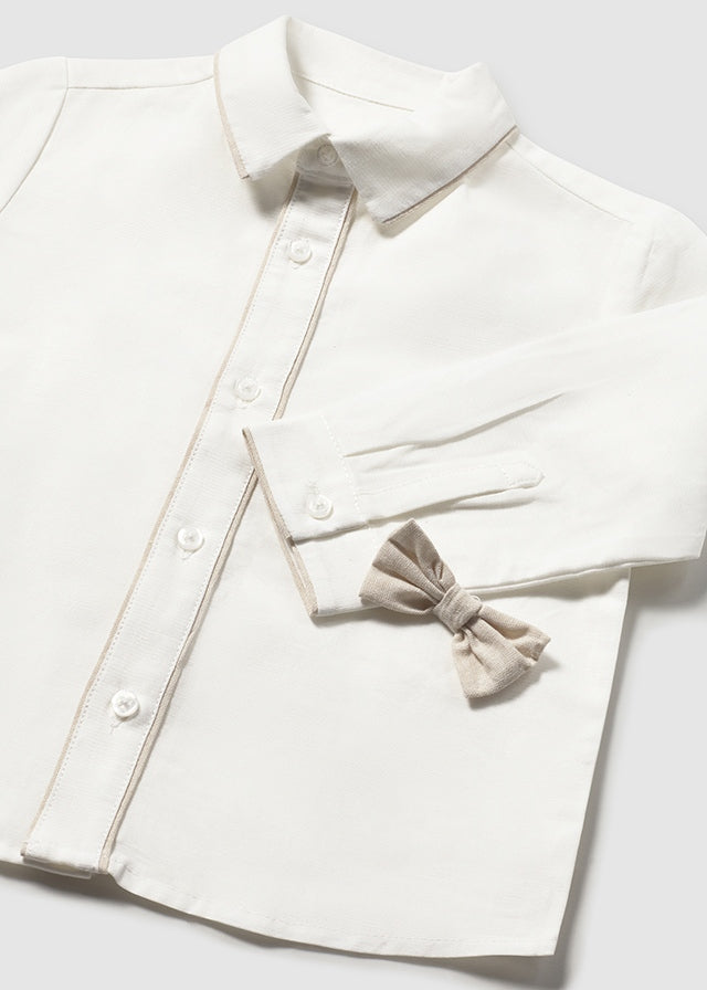 Camisa m/l vestir pajarita mayoral 1115