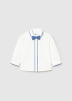 Camisa m/l vestir pajarita mayoral 1115