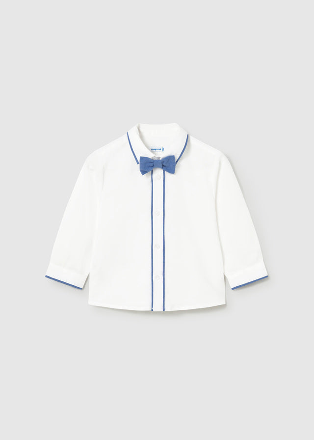 Camisa m/l vestir pajarita mayoral 1115