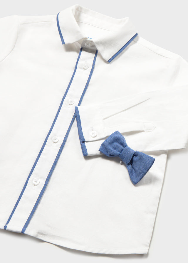 Camisa m/l vestir pajarita mayoral 1115