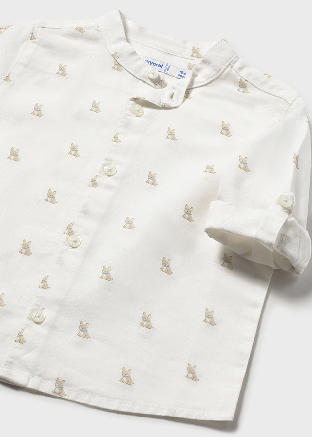 Camisa m/l lino cuello mao mayoral 1116
