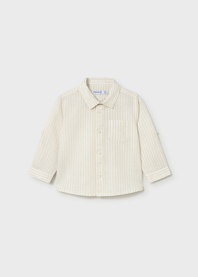 Camisa m/l lino c/camisero mayoral 1118
