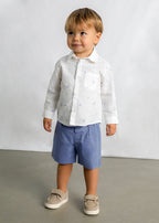 Camisa m/l lino c/camisero mayoral 1118