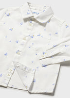 Camisa m/l lino c/camisero mayoral 1118