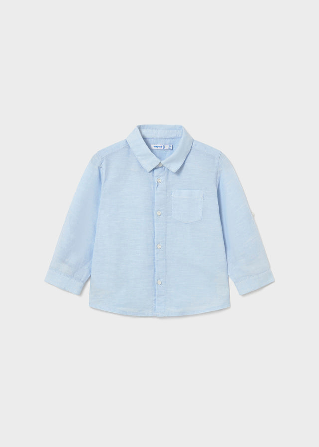 Camisa m/l lino c/camisero mayoral 1118