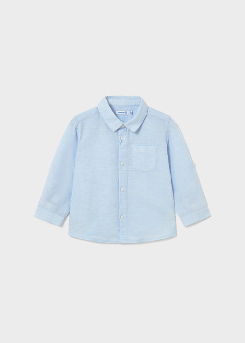 Camisa m/l lino c/camisero mayoral 1118