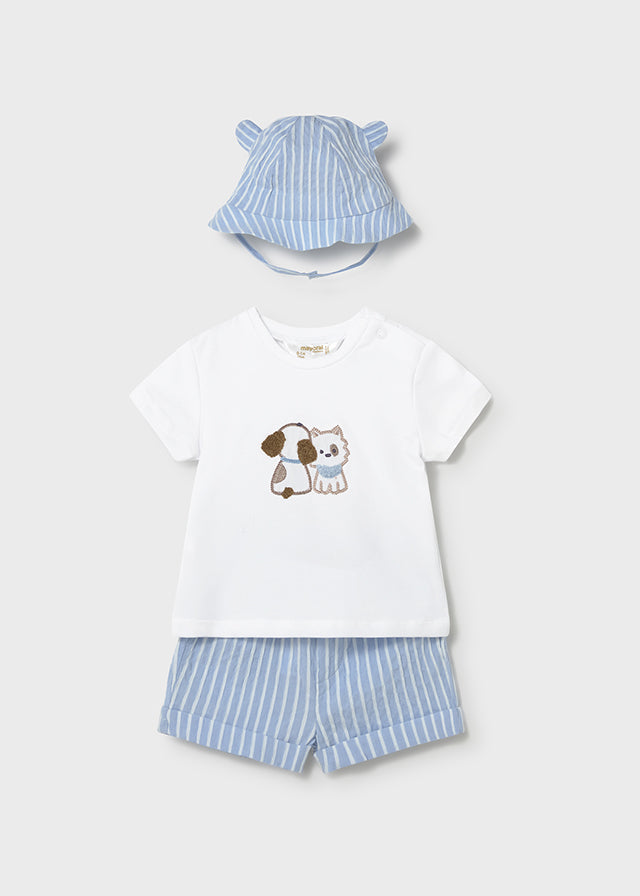 Conj. pantalon corto y gorro mayoral 1276