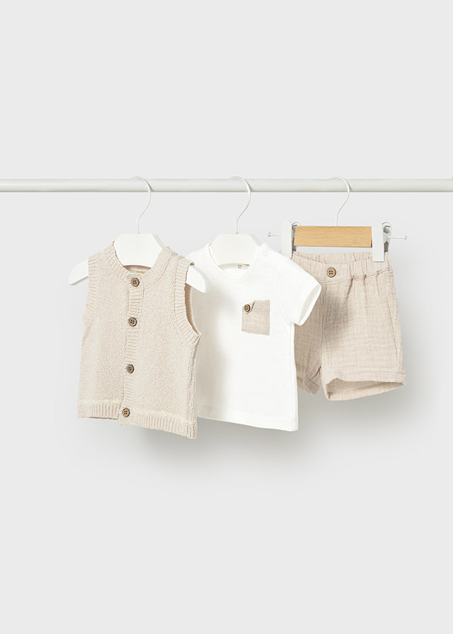 Conj. pantalon corto chaleco mayoral 1279