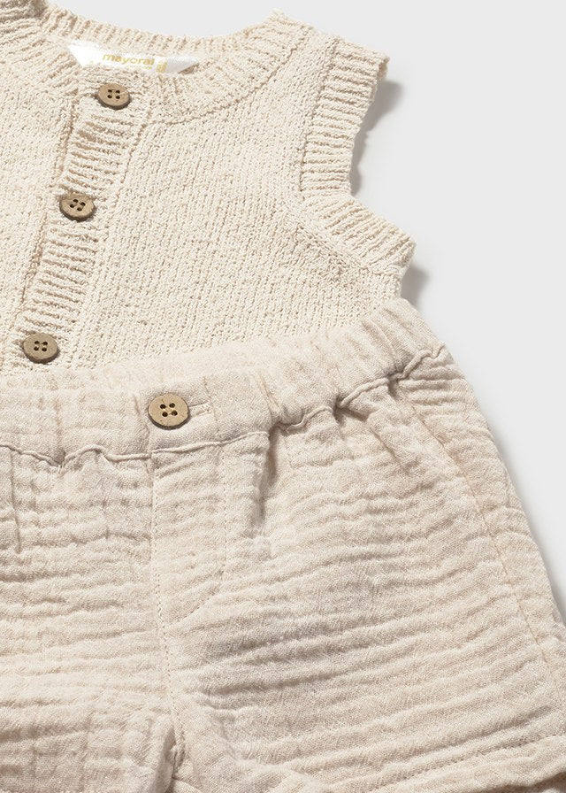 Conj. pantalon corto chaleco mayoral 1279