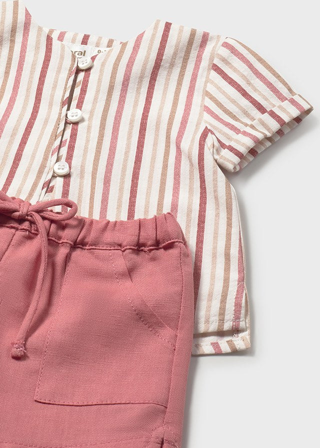 Conj. pantalon corto y camisa mayoral 1280