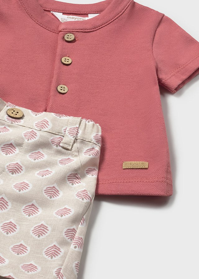Conj. pantalon corto y polo mayoral 1281