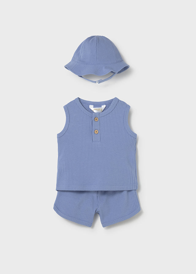 Conj. pantalon corto y gorro mayoral 1294