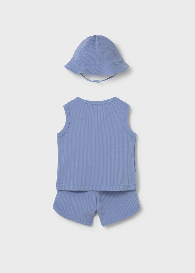 Conj. pantalon corto y gorro mayoral 1294