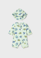 Conj. baño pelele con gorro mayoral 1620