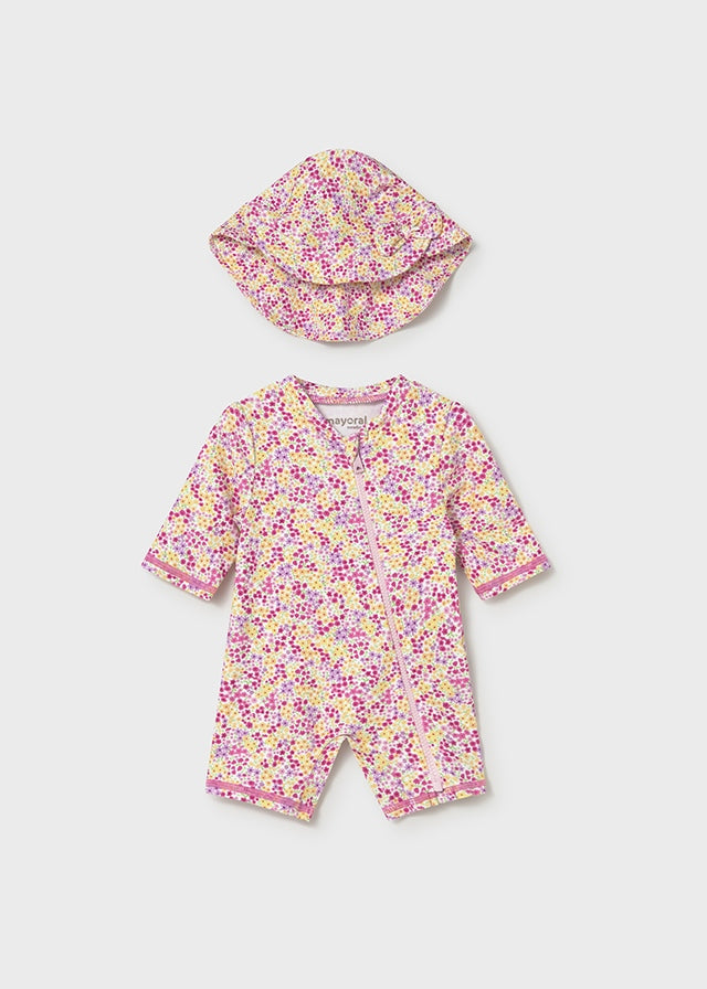 Conj. baño pelele con gorro mayoral 1620