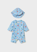 Conj. baño pelele con gorro mayoral 1620