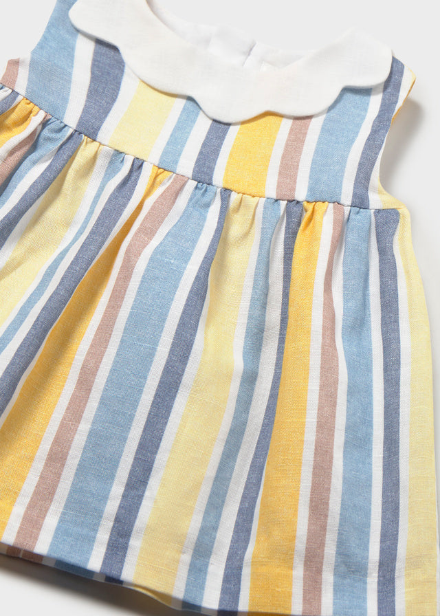 Vestido rayas lino mayoral 1801