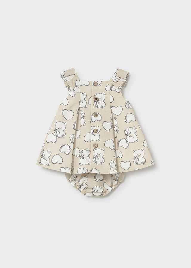 Vestido lino estampado mayoral 1809