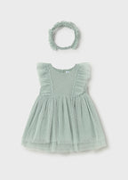 Vestido tul con diadema mayoral 1905