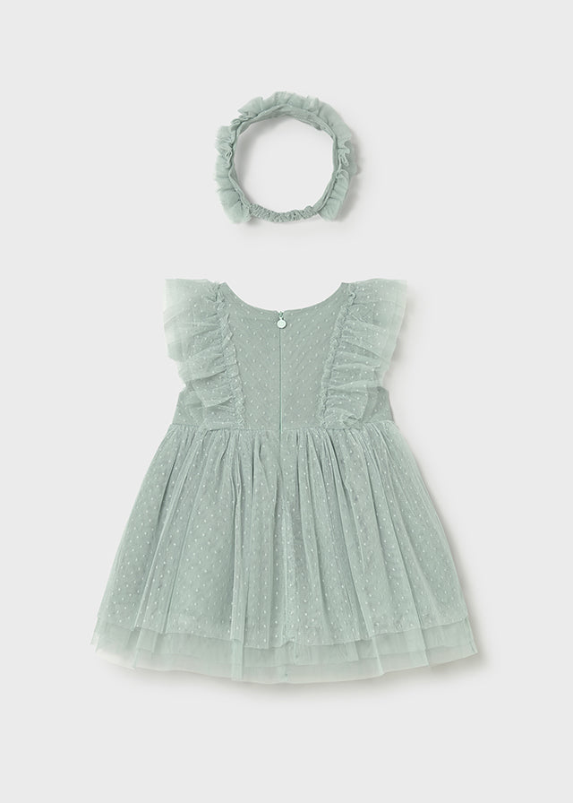 Vestido tul con diadema mayoral 1905