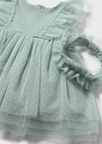 Vestido tul con diadema mayoral 1905