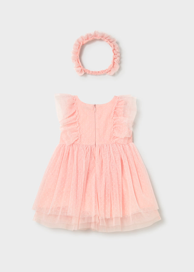 Vestido tul con diadema mayoral 1905