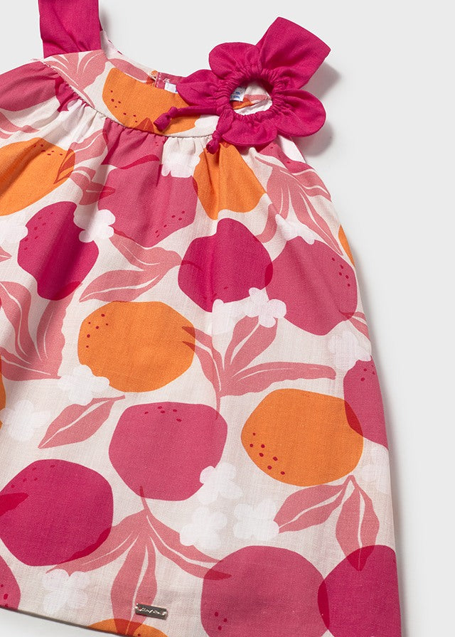 Vestido estampado flor 1991