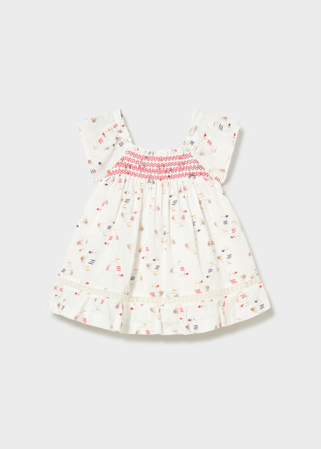 Vestido estampado mayoral 1992