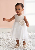 Vestido lino combinado Abel & Lula 5001