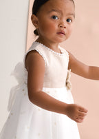 Vestido lino combinado Abel & Lula 5001