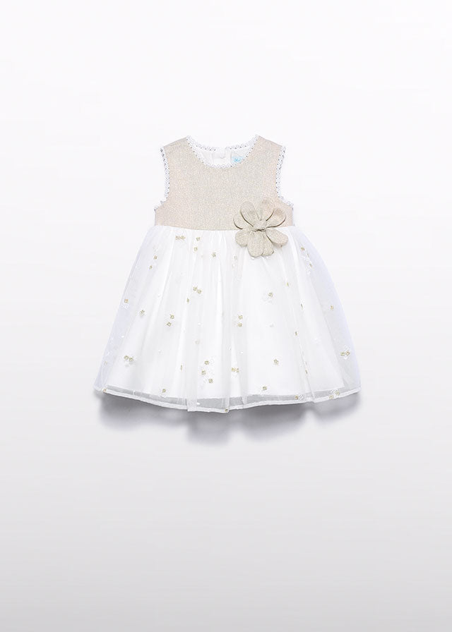 Vestido lino combinado Abel & Lula 5001