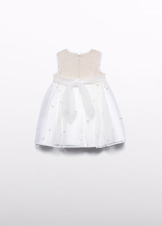 Vestido lino combinado Abel & Lula 5001