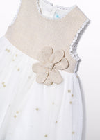 Vestido lino combinado Abel & Lula 5001