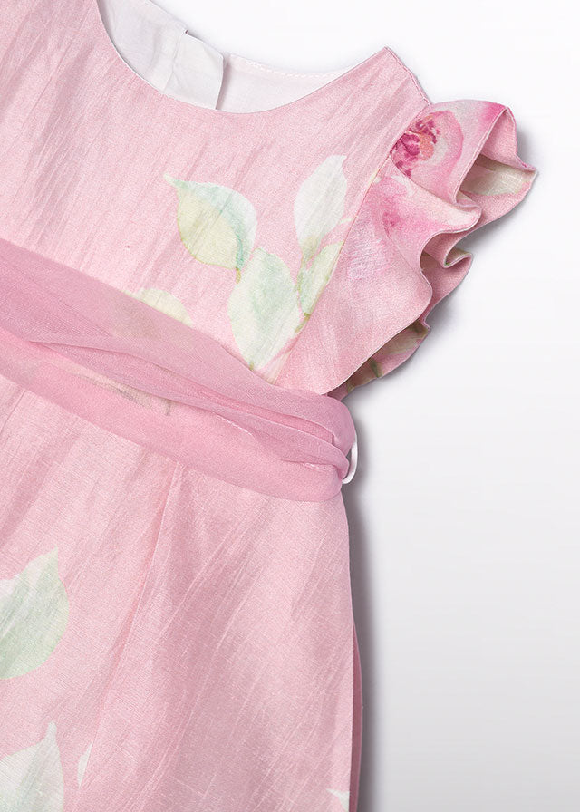 Vestido lino estampado Abel & Lula 5007