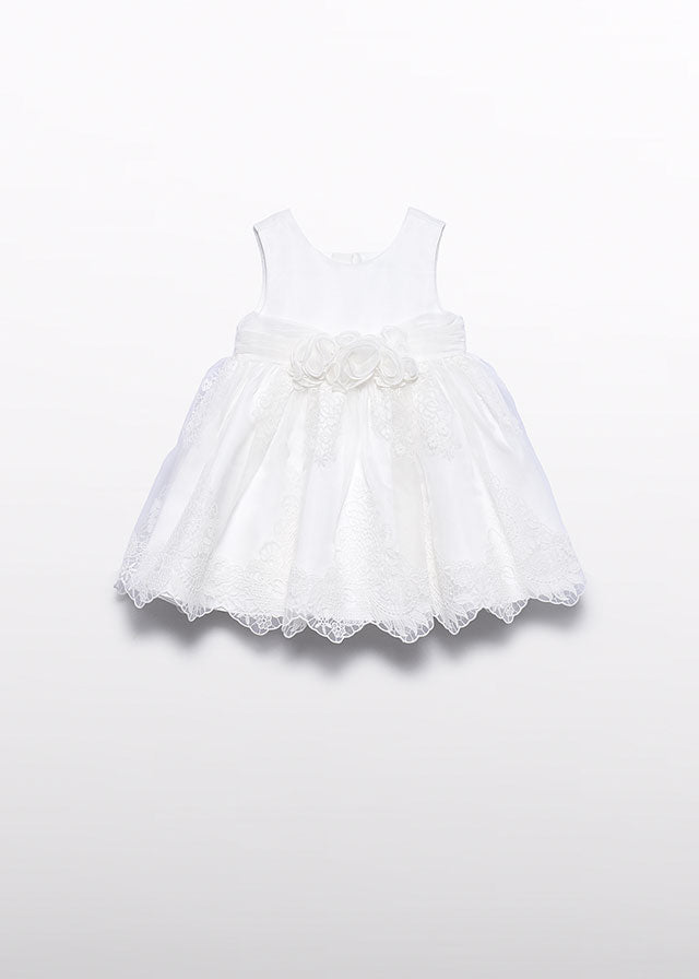 Vestido organza bordada Abel & Lula 5008